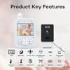 Hot Sale 720P HD 2.8 Inch LCD Screen 2.4G Wireless Babyphone Camera Temperature Detection Two-Way Talk Smart Audio Baby Monitor